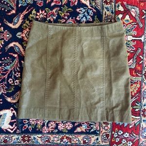 Free People Olive Leather Mini